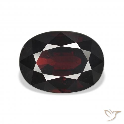10.54ct 天然 黒がかった赤 アルマンディンガーネット, 楕円形, VS