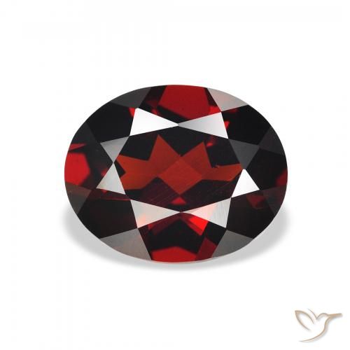 2.83ct 天然 ディープレッド アルマンディンガーネット, 楕円形, VVS-VS