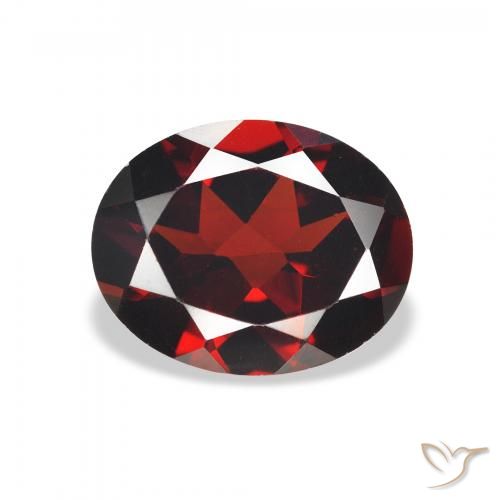 2.83ct 天然 ディープレッド アルマンディンガーネット, 楕円形, VVS-VS