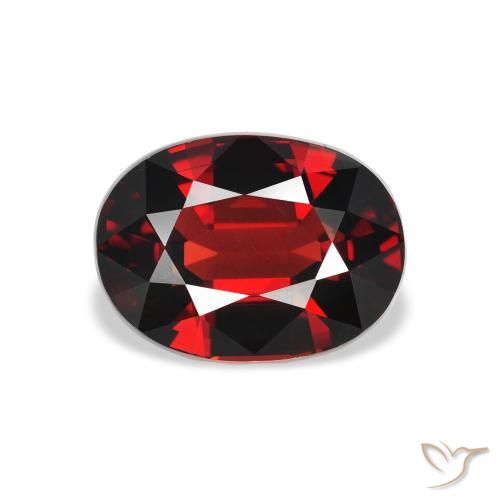 3.56ct 天然 ディープレッド アルマンディンガーネット, 楕円形, VS