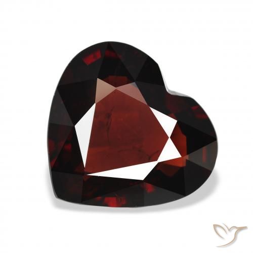 5.90ct 天然 ディープレッド アルマンディンガーネット, 心臓, VS
