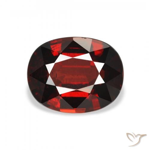3.32ct 天然 ディープレッド アルマンディンガーネット, 楕円形, VS