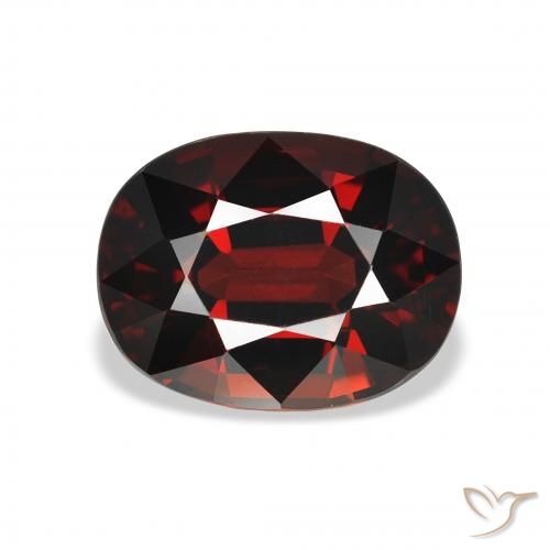 4.26ct 天然 ディープレッド アルマンディンガーネット, 楕円形, VVS