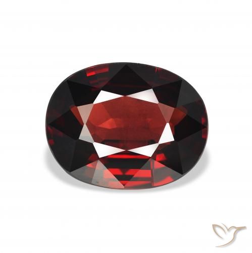 4.59ct 天然 ダークレッド アルマンディンガーネット, 楕円形, VVS