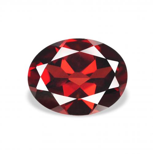 2.30ct 天然 ダークレッド アルマンディンガーネット, 楕円形, VVS-VS