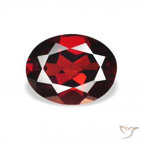 2.12ct 天然 濃いブラッドレッド アルマンディンガーネット, 楕円形, VVS-VS