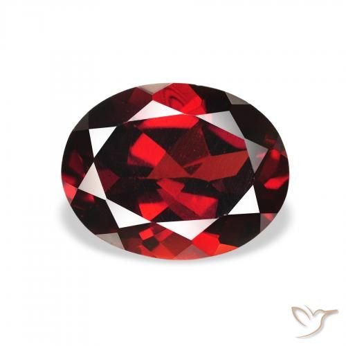 2.14ct 天然 ディープレッド アルマンディンガーネット, 楕円形, VS
