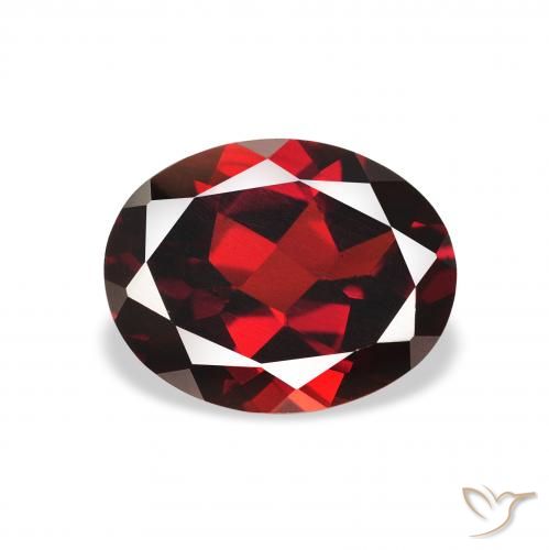 2.12ct 天然 ディープレッド アルマンディンガーネット, 楕円形, VS