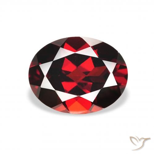 2.38ct 天然 ディープレッド アルマンディンガーネット, 楕円形, VS