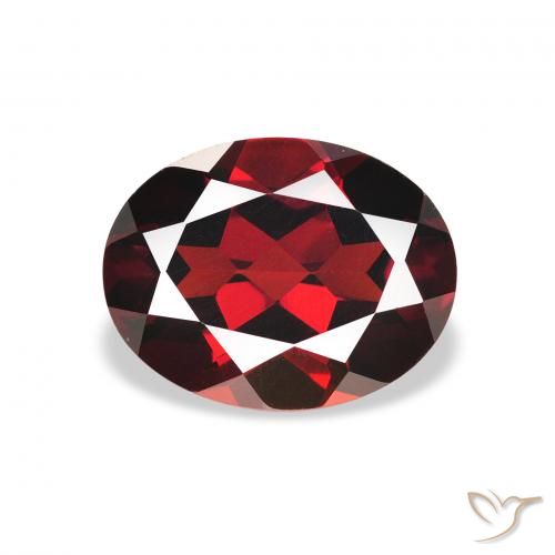 2.45ct 天然 ディープレッド アルマンディンガーネット, 楕円形, VS