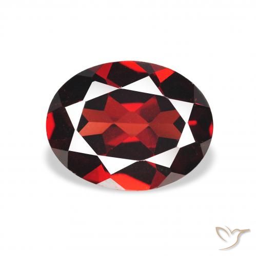 2.03ct 天然 ディープレッド アルマンディンガーネット, 楕円形, VS