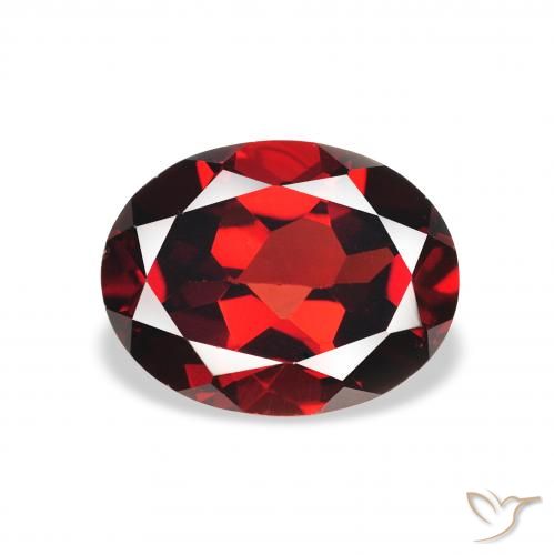 2.21ct 天然 ダークレッド アルマンディンガーネット, 楕円形, VS