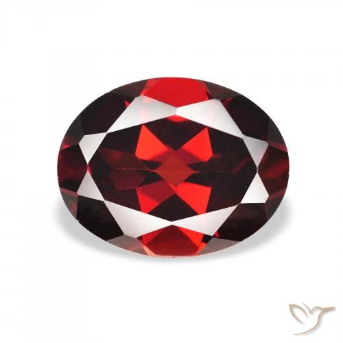 2.22ct 天然 ディープレッド アルマンディンガーネット, 楕円形, VVS-VS