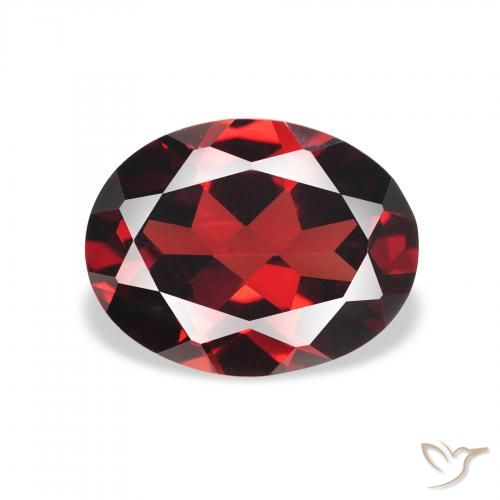 2.11ct 天然 ダークレッド アルマンディンガーネット, 楕円形, VVS-VS