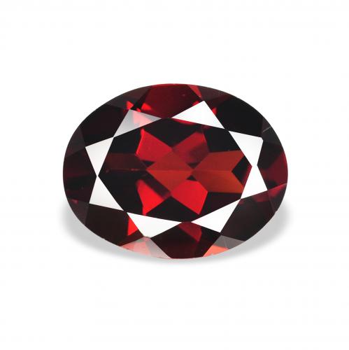2.06ct 天然 濃いブラッドレッド アルマンディンガーネット, 楕円形, VVS-VS