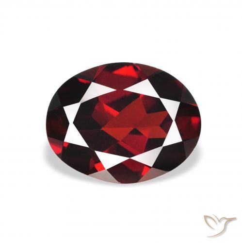 2.09ct 天然 ディープレッド アルマンディンガーネット, 楕円形, VVS-VS