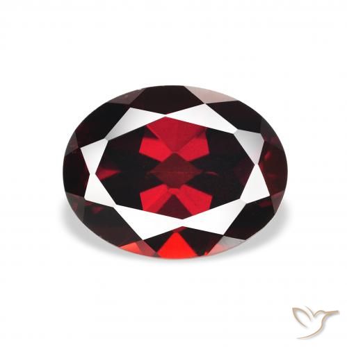 2.41ct 天然 濃いブラッドレッド アルマンディンガーネット, 楕円形, VS
