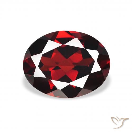 2.19ct 天然 ディープレッド アルマンディンガーネット, 楕円形, VS
