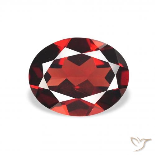 1.97ct 天然 濃いブラッドレッド アルマンディンガーネット, 楕円形, VS
