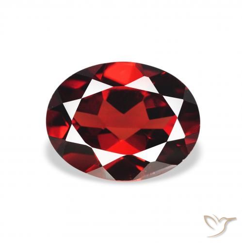 1.94ct 天然 ダークレッド アルマンディンガーネット, 楕円形, VS
