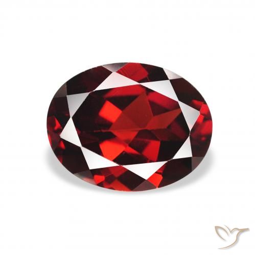 2.32ct 天然 濃いブラッドレッド アルマンディンガーネット, 楕円形, VS