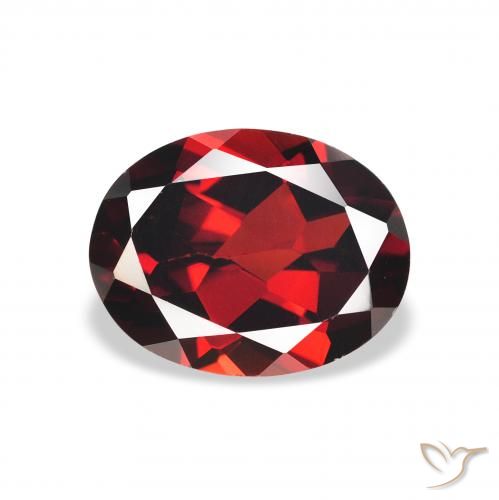 1.94ct 天然 ダークレッド アルマンディンガーネット, 楕円形, VS