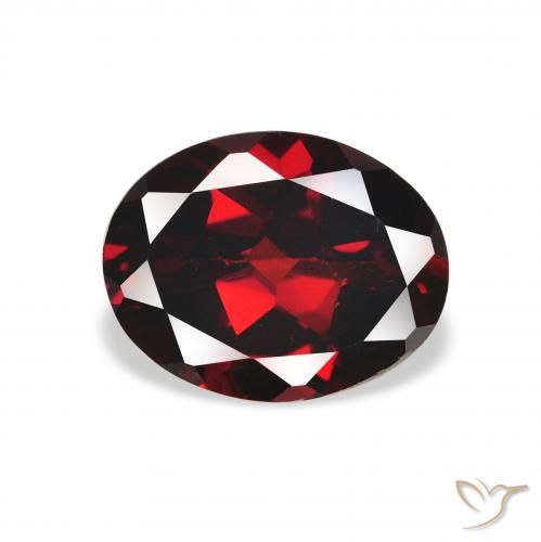 2.16ct 天然 ディープレッド アルマンディンガーネット, 楕円形, VS