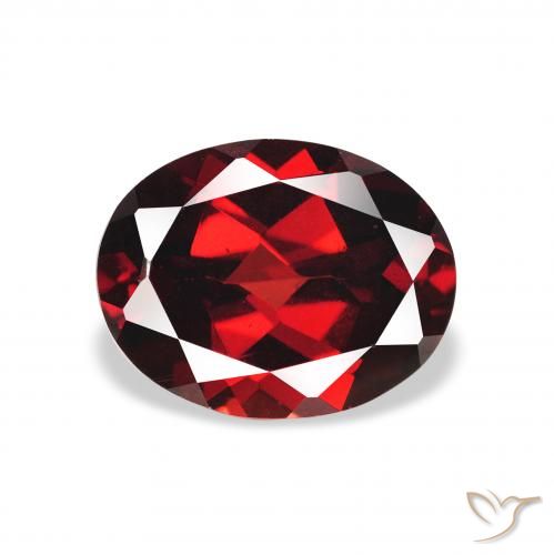 2.30ct 天然 ディープレッド アルマンディンガーネット, 楕円形, VS