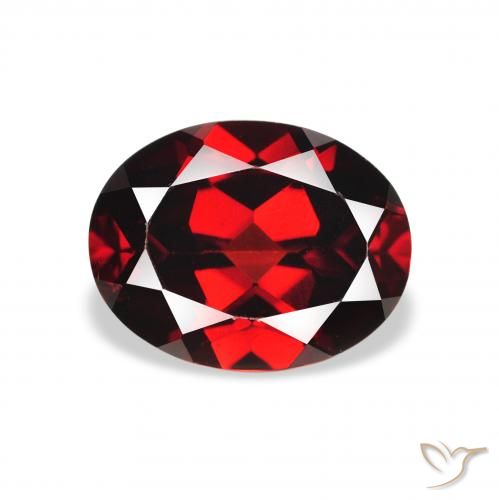 2.32ct 天然 ディープレッド アルマンディンガーネット, 楕円形, VS
