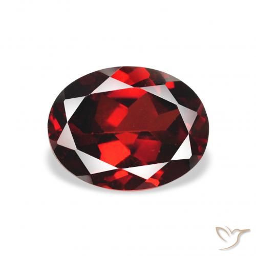 2.23ct 天然 ダークレッド アルマンディンガーネット, 楕円形, VS