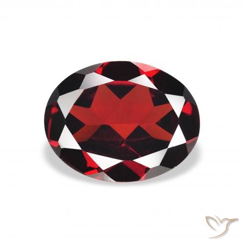 1.95ct 天然 ダークレッド アルマンディンガーネット, 楕円形, VVS-VS