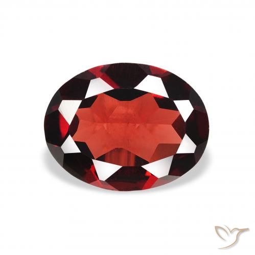 1.72ct 天然 ディープレッド アルマンディンガーネット, 楕円形, VVS-VS