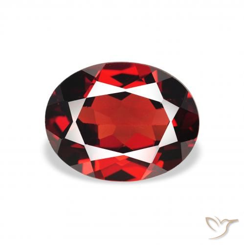1.94ct 天然 ダークレッド アルマンディンガーネット, 楕円形, VVS-VS