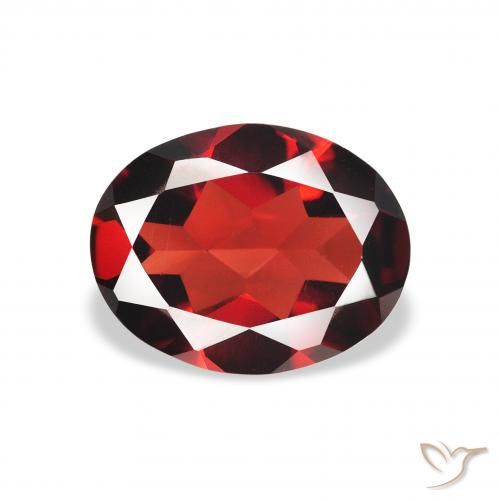 1.79ct 天然 ディープレッド アルマンディンガーネット, 楕円形, VVS-VS