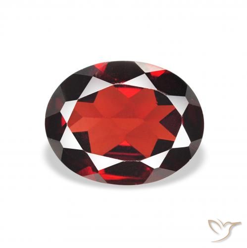 1.88ct 天然 濃いブラッドレッド アルマンディンガーネット, 楕円形, VVS-VS
