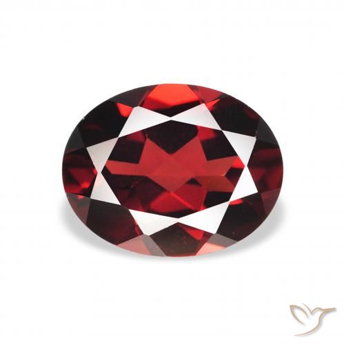 2.12ct 天然 ダークレッド アルマンディンガーネット, 楕円形, VVS-VS