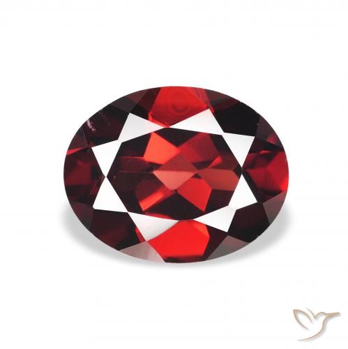 2.19ct 天然 ディープレッド アルマンディンガーネット, 楕円形, VS