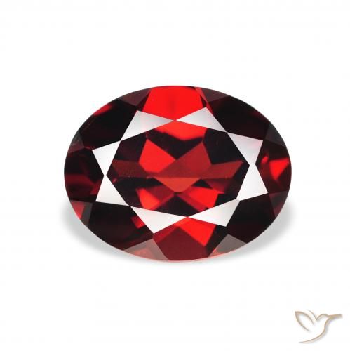 2.44ct 天然 ディープレッド アルマンディンガーネット, 楕円形, VS