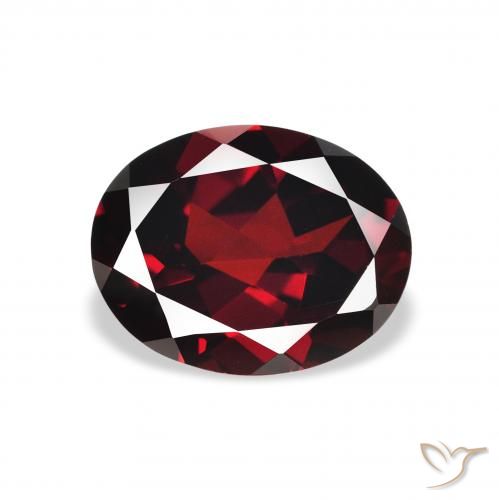 2.32ct 天然 ダークレッド アルマンディンガーネット, 楕円形, VVS-VS