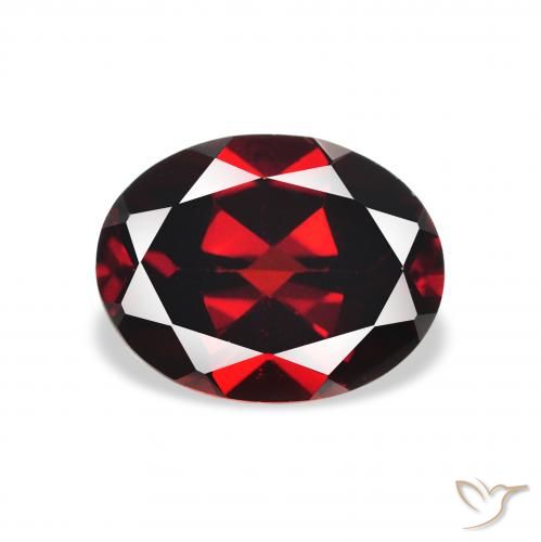 2.27ct 天然 ディープレッド アルマンディンガーネット, 楕円形, VVS-VS