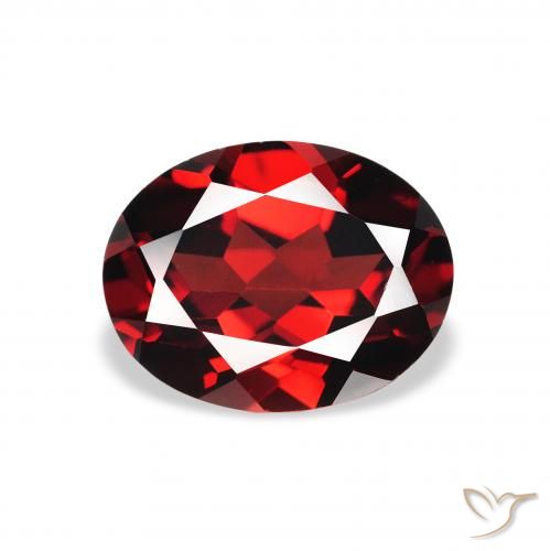 2.16ct 天然 ディープレッド アルマンディンガーネット, 楕円形, VVS-VS