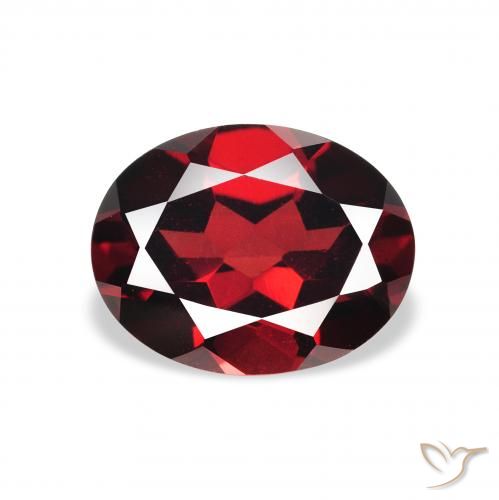 2.32ct 天然 ダークレッド アルマンディンガーネット, 楕円形, VS