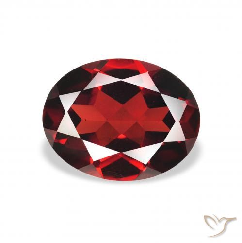 2.22ct 天然 ディープレッド アルマンディンガーネット, 楕円形, VS