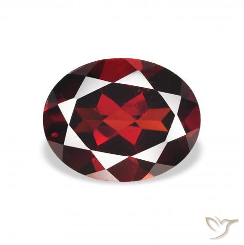 2.19ct 天然 濃いブラッドレッド アルマンディンガーネット, 楕円形, VS