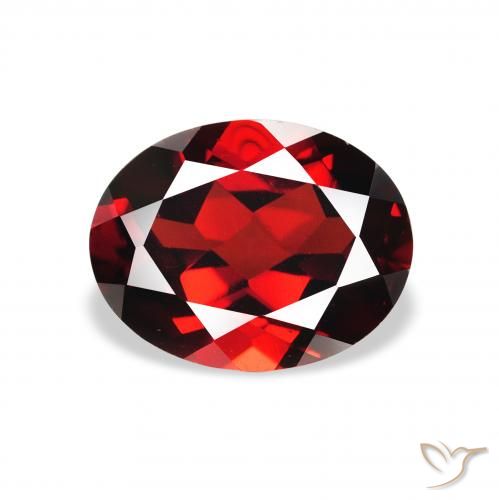 2.38ct 天然 濃いブラッドレッド アルマンディンガーネット, 楕円形, VS