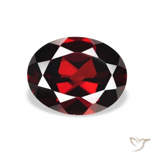 2.27ct 天然 濃いブラッドレッド アルマンディンガーネット, 楕円形, VS