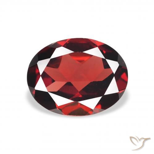1.98ct 天然 ディープレッド アルマンディンガーネット, 楕円形, VVS-VS