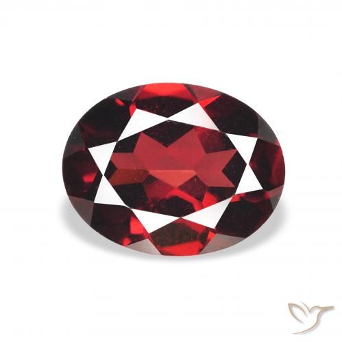2.27ct 天然 ディープレッド アルマンディンガーネット, 楕円形, VVS-VS