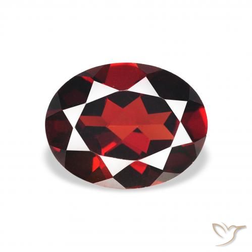 2.12ct 天然 ディープレッド アルマンディンガーネット, 楕円形, VVS-VS
