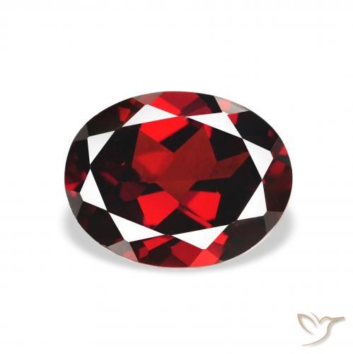 2.35ct 天然 濃いブラッドレッド アルマンディンガーネット, 楕円形, VVS-VS